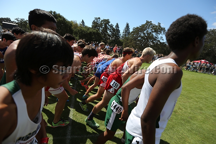 2014StanfordD2Boys-209.JPG - D2 boys race at the Stanford Invitational, September 27, Stanford Golf Course, Stanford, California.